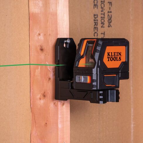Klein Tools 93LCLGR Self-Leveling Laser Level, Rechargeable, Cross-Line Level with Bright Green Lines, Red Plumb, Magnetic Mounting Clamp in Saudi Arabia