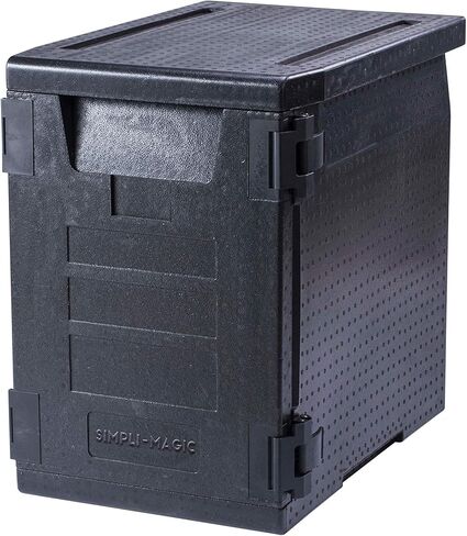 جهاز تسخين الطعام المحمول SIMPLI-MAGIC مع قفل مثالي لتقديم الطعام واستخدام المطاعم، سعة 5 أوعية، أسود in Kuwait