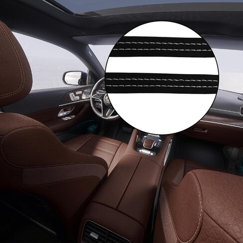 1 Pack 8M/26.25Ft Car Interior Trim Strip, DIY Car Molding Leather Trim Line, Universal Flexible Car Interior Molding Strips Universal for Automobile Interior Decorative Accessories(White) in Saudi Arabia