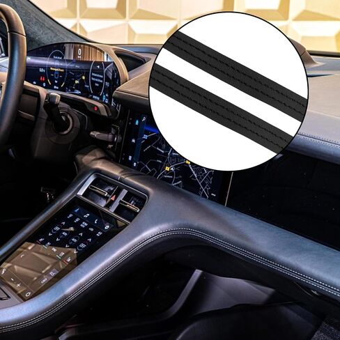 1 Pack 8M/26.25Ft Car Interior Trim Strip, DIY Car Molding Leather Trim Line, Universal Flexible Car Interior Molding Strips Universal for Automobile Interior Decorative Accessories(Black) in Saudi Arabia
