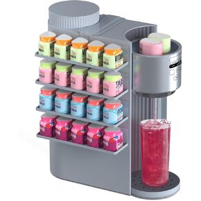 Flavor Storage Holder Compatible With Ninja Thirsti, Side-mounted 4-tier flavore water drops organiser, space-saving design, easy to access,Holds 20 Flavore Water Drops in Saudi Arabia