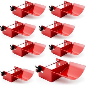Abbylike 4 Pairs (8 Pieces) Jump Cups Metal Horse Jump Cups with Pin Fits Standards Uprights, Lightweight Durable for Hobby Horse Jumper Equestrian Activities in Saudi Arabia