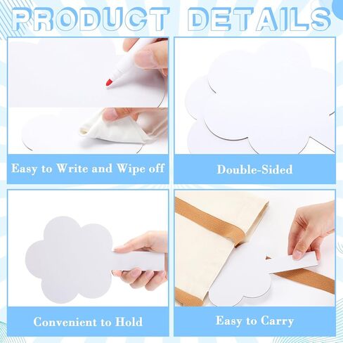 Seajan 50 Pcs Auction Paddles with Numbers Bulk Dry Erase Answer Paddle Handheld White Doubled Sided Bidding Boards Dry Erase Signs Boards for Students Classroom Teacher Office Meeting(Rectangle) in Saudi Arabia