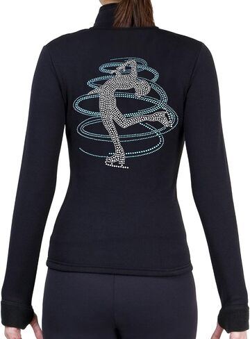 Figure Skating Polartec Polar Fleece Jacket with Rhinestones JR230MIX - Child Sizes in Saudi Arabia