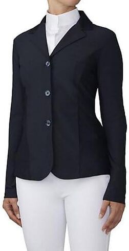Ovation Ladies Mesh Hybrid Show Coat 4 Black in Saudi Arabia