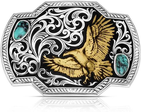 Montana Silversmiths Nature's Valor Buckle with Buck and Doe in Saudi Arabia