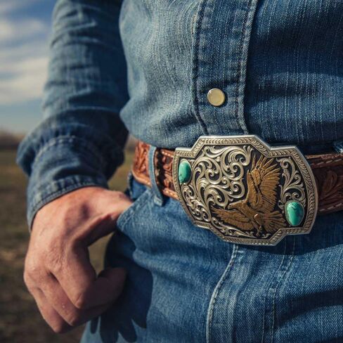 Montana Silversmiths Nature's Valor Buckle with Buck and Doe in Saudi Arabia