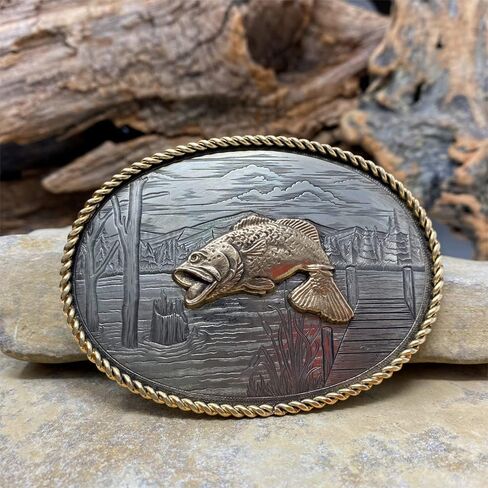 Montana Silversmiths Nature's Valor Buckle with Buck and Doe in Saudi Arabia