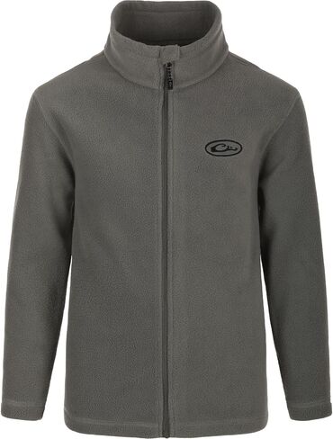 Drake Waterfowl Youths' Unisex Camp Fleece Full Zip DY1080 Hunting Casual Anti-Pilling Moisture Wicking Sweatshirt Jacket in Saudi Arabia