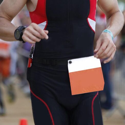 Adjustable Elastic Running Belt Running Race Number Belt with Clip Fastening Stretch Fits & Comfortable Hook Belt, Black in Saudi Arabia