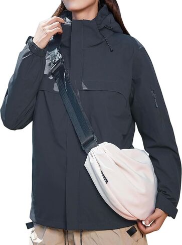 Women's 3-in-1 Waterproof Winter Jacket With Removable Inner Liner and Hooded Warm Jacket For Women in Saudi Arabia