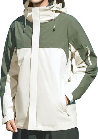Women's 3-in-1 Waterproof Winter Jacket With Removable Inner Liner and Hooded Warm Jacket For Women in Saudi Arabia