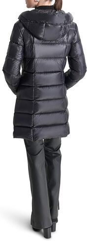 DKNY Women's Hooded Down-Filled Long Puffer in Saudi Arabia