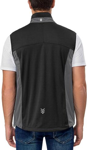 Little Donkey Andy Men's Lightweight Softshell Vest, Windproof Sleeveless Jacket for Running, Hiking, Cycling (Reflctive in Saudi Arabia