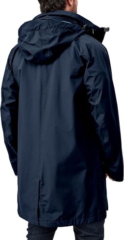 Little Donkey Andy Men's Waterproof Rain Jacket Outdoor Lightweight Rain Shell Mountain Windbreaker Long Coat for Hiking in Saudi Arabia