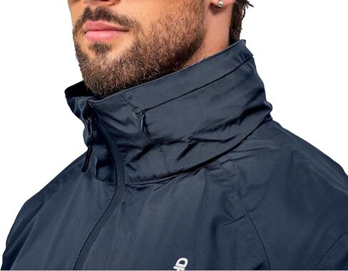 Little Donkey Andy Men's Waterproof Rain Jacket Outdoor Lightweight Rain Shell Mountain Windbreaker Long Coat for Hiking in Saudi Arabia