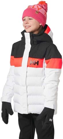 Helly -Hansen Jr Diamond Jacket - معطف شتاء للجنسين المعزولين للجنسين ، والملابس الخارجية للشباب المتينة ، و White - 10 in Saudi Arabia