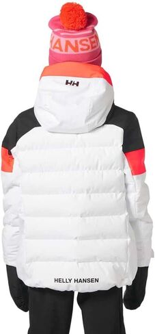 Helly -Hansen Jr Diamond Jacket - معطف شتاء للجنسين المعزولين للجنسين ، والملابس الخارجية للشباب المتينة ، و White - 10 in Saudi Arabia