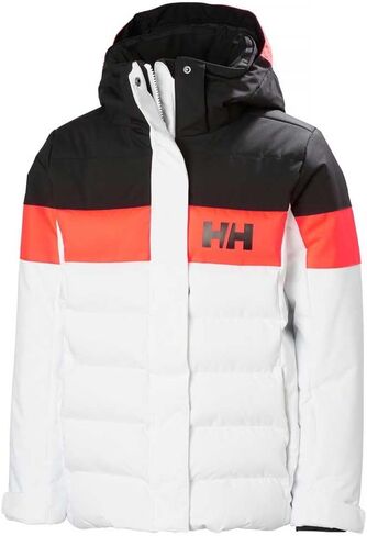 Helly -Hansen Jr Diamond Jacket - معطف شتاء للجنسين المعزولين للجنسين ، والملابس الخارجية للشباب المتينة ، و White - 10 in Saudi Arabia