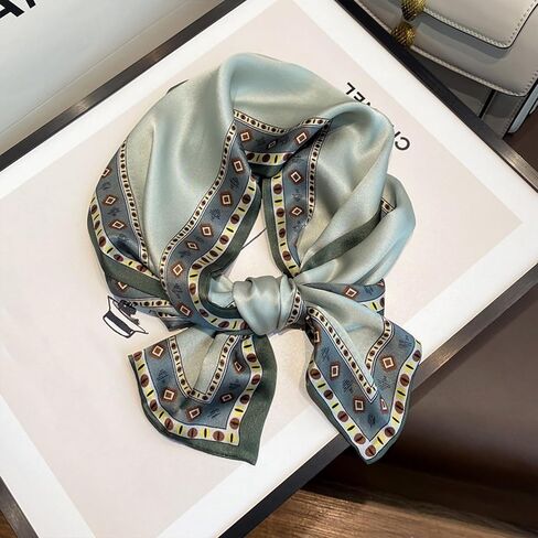 4 حزمة Satin Silk Scarf for Women Head Hair Hair Bag Bag Accessory Lightweight Bandana Gift in Saudi Arabia