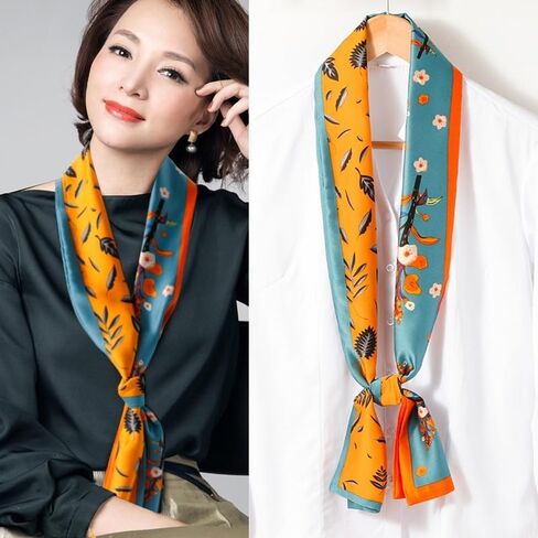 4 حزمة Satin Silk Scarf for Women Head Hair Hair Bag Bag Accessory Lightweight Bandana Gift in Saudi Arabia