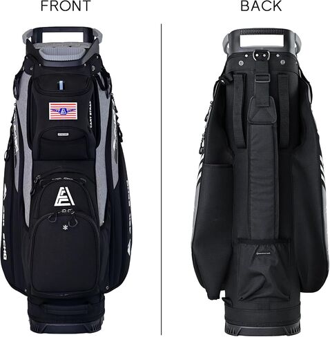 ASK ECHO 2024 SLC-130 Golf Cart Bag with 15 Way Full Length Dividers Top, Premium Quiet Golf Cart Bag with Rain Cover for Men in Kuwait
