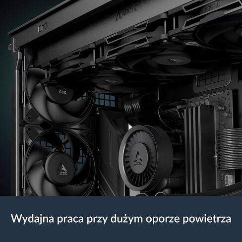 ARCTIC P14 Pro PST-مروحة قوية متميزة ، مروحة PWM 140 مم مع فاصل Y-Cable ، 400-2500 دورة في الدقيقة ، 0 دورة في الدقيقة <5 ٪ PWM ، محمل ديناميكي السوائل ، 4 دبوس-أسود in Saudi Arabia