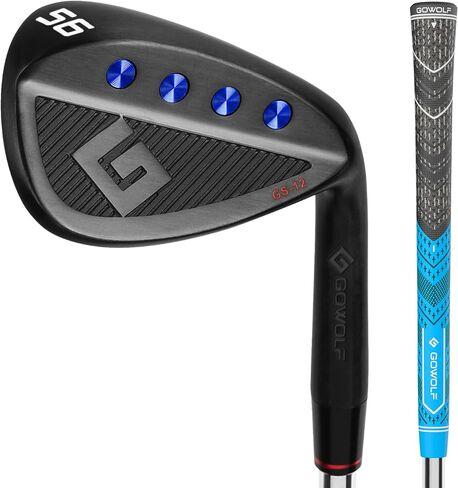 Gowolf Premium Forged Full Face Golf Golf Ledges 50/52/54/56/58/60 درجة فردية أو مجموعات للرجال ، واليد اليمنى Wedge Sand Wedge Lob Wedge ، Clolf Cl -CNC Milled Face لمزيد من الدوران - هدايا الجولف العظيمة in Kuwait