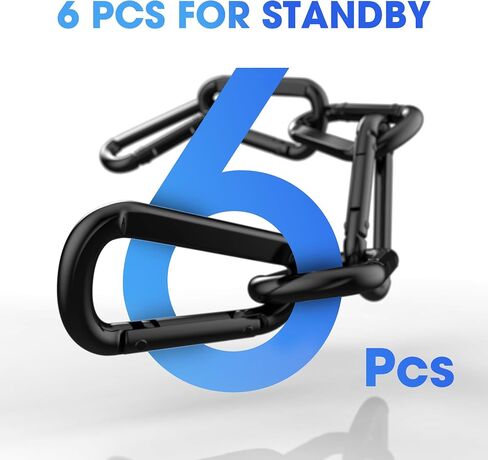 مقطع Carabiner الثقيل ، 10pcs الصلب carabeaners 1100 رطل ، 3 بوصة على شكل زنبرك على شكل مقاطع صغيرة للأراجيخ ، التخييم ، المشي لمسافات طويلة ، سلاسل المفاتيح ، في الهواء الطلق ، صالة الألعاب الرياضية ، مقود الكلاب ، تسخير ورنين رئيسي in Kuwait