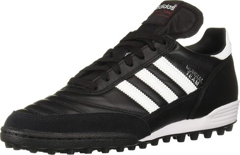 adidas FTWWHT/CBLACK/Goldmt Men's Mundial Team FTWR whiteCore Black/Gold met. 8 US, 8 Wide in Saudi Arabia