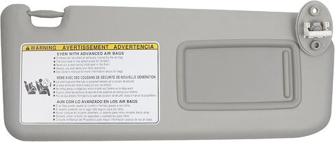 Dasbecan Left Driver Side Sun Visor Compatible with 2013-2018 Toyota Rav4 (4th Gen XA40) Sunvisor (Gray) Replace 74320-42595 74320-42595-B0 74320-42595-C0 in Kuwait