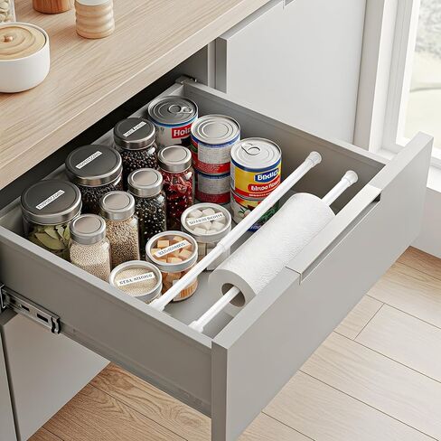 2PCS Small Tension Curtain Rod 12 to 20 Inch,White Short Curtain Rods No Drilling,Loaded Expandable Spring Curtain Rods for Kitchen,Closet,Cupboard,Door,Bookshelf in Kuwait