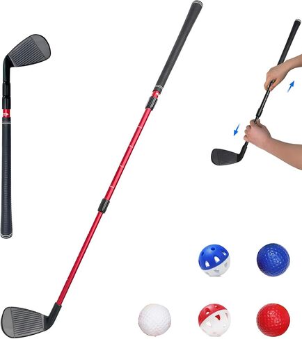 Adjustable Golf Pitching Wedge for Men and Women, Right Handed Golf Pitching Wedge for Teens | Adults, Putting Training Combo Pack with Practice Foam Balls in Saudi Arabia
