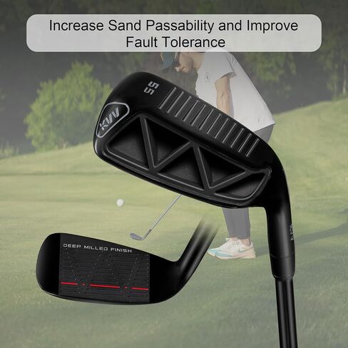 KVV Premium Sand Wedge للرجال والنساء 45/55/60 درجة أسافين الجولف ، غولف نصب ويدج ويدج -ليجال للعب ، تحسين لعبتك القصيرة in Kuwait