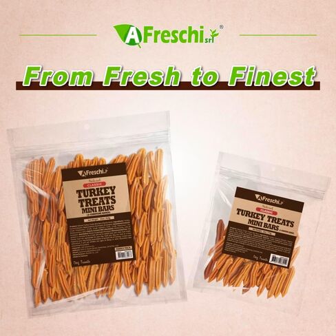 Afreschi Natural Turkey يعامل العصي β كاروتين المضافة 16 أوقية ، ومصادر الولايات المتحدة ، كلها طبيعية ، hypoallergenic ، قليلة الدسم ، وجبات جرو وتدريب سهلة الهضم ، جرو وتدريب in Kuwait