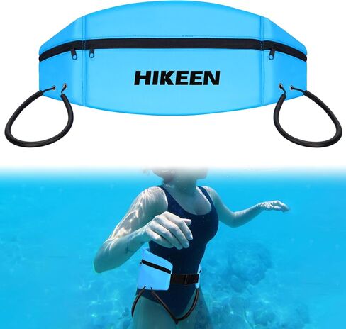 Hikeen Swim Belt for Adults/Kids,Water Aerobics Equipment with Fixing Straps and Zipped Pocket,Adults Pool Exercise Equipment for Pool Exercises and Workouts in Kuwait