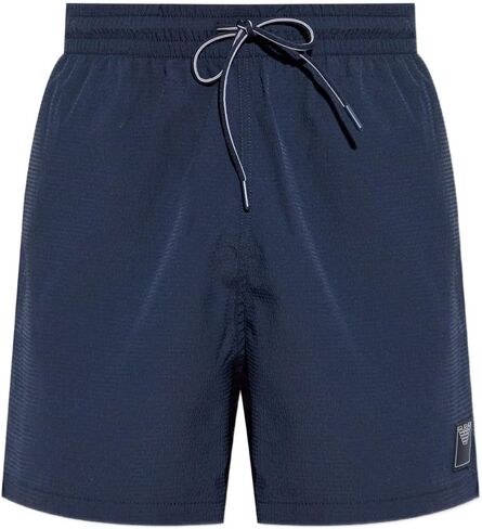 Emporio Armani Men's Seersucker 4" Swim Trunk in Saudi Arabia