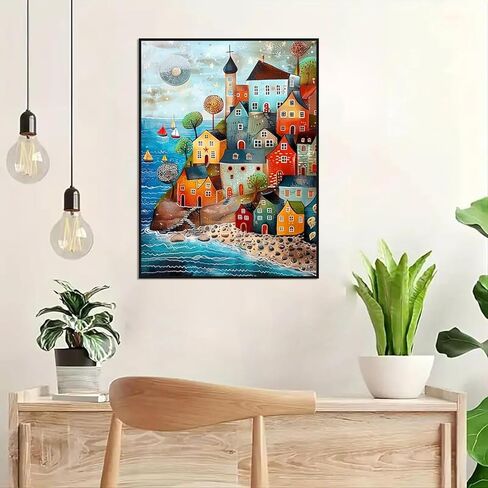 IJBNHD Pig Diamond Art Kits للبالغين- مجموعات الطلاء من Pig Diamond للمبتدئين ، 5D صور الحفر الكاملة مجموعات الطلاء الفنية للمنزل هدية الديكور 12x16in in Kuwait