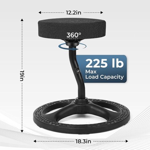 Fitness Seat, ADHD Chair Stool for Stability, Balance, Yoga, Office, School, Wellness, Active Sitting with Non-Slip Base and Washable Seat Cover in Kuwait