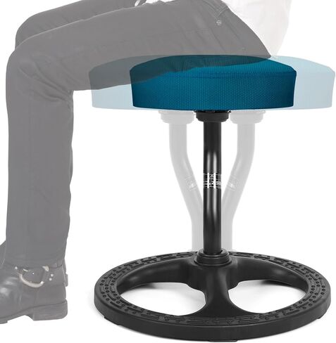 Fitness Seat, ADHD Chair Stool for Stability, Balance, Yoga, Office, School, Wellness, Active Sitting with Non-Slip Base and Washable Seat Cover in Kuwait
