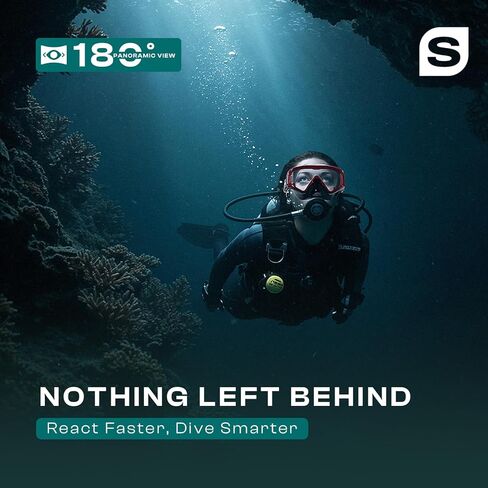 Pano 3 Scuba Diving Mask, Tempered Glass Snorkel Mask Three-Window Scuba Mask No-Leak Dive Mask Silicone Skirt Diving Mask for Snorkeling and Scuba Use in Saudi Arabia