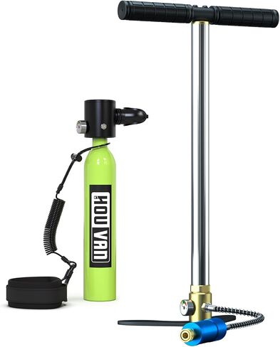 Mini Scuba Tank 0.5L Diving Tank with DOT Certification Reusable Lung Air Tank Backup Air Source Pony Bottle for Underwater Shooting and Emergency Rescue Operations in Kuwait
