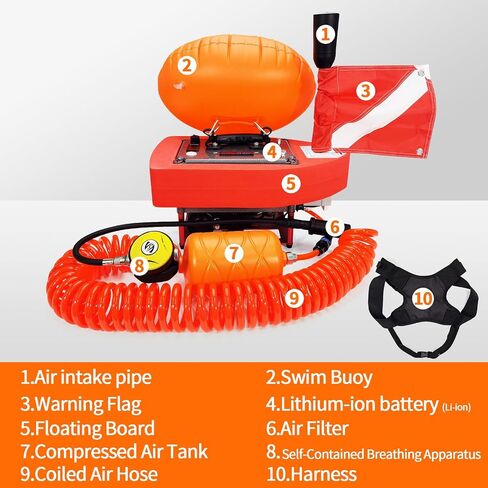 819 S7Plus Diving Ventilator Dive Systems Diving Scuba Tanks,Diving Tanks Portable Rechargeable Scuba Tanks Diving System,Waterproof Air Compressor in Saudi Arabia