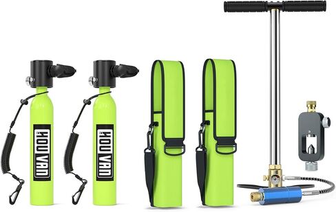 Mini Scuba Tank 0.5L Diving Tank with DOT Certification Reusable Lung Air Tank Backup Air Source Pony Bottle for Underwater Shooting and Emergency Rescue Operations in Kuwait