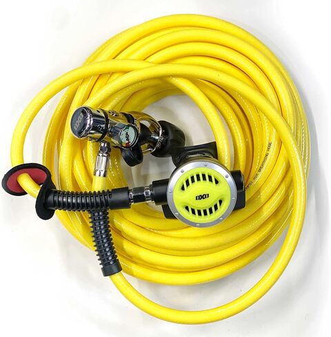 Hookah Kayak Diving Regulator Hose Kit DxD First and Second Stage Reg Button Gauge Long Hose Ideal for Boat Cleaning Dock Maintenance and Scuba Diving in Kuwait