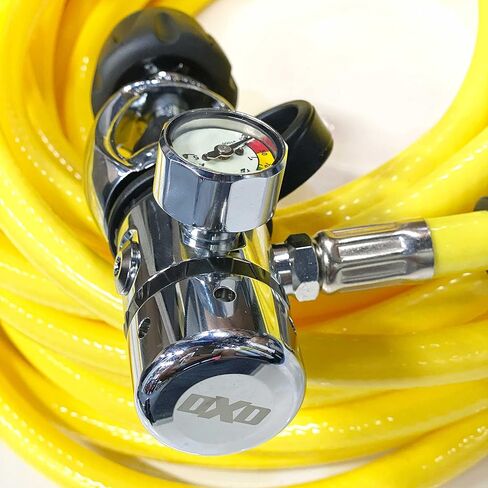 Hookah Kayak Diving Regulator Hose Kit DxD First and Second Stage Reg Button Gauge Long Hose Ideal for Boat Cleaning Dock Maintenance and Scuba Diving in Kuwait