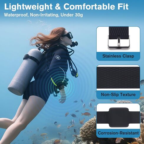 Magnetic Shark Repellent Bracelet – Diving Gear & Surfing Accessory with Adjustable Fit | Eco-Friendly Shark Deterrent Band for Snorkeling, Swimming & Ocean Safety in Kuwait