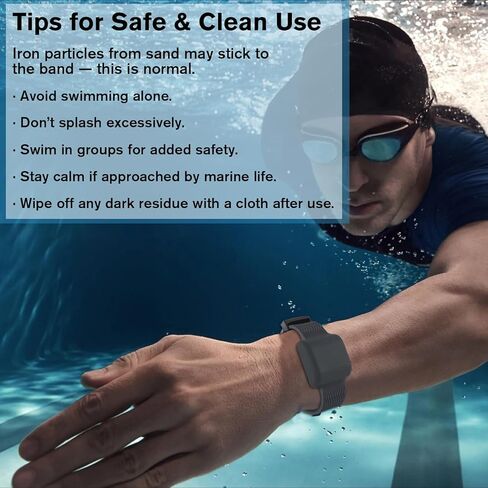 Magnetic Shark Repellent Bracelet – Diving Gear & Surfing Accessory with Adjustable Fit | Eco-Friendly Shark Deterrent Band for Snorkeling, Swimming & Ocean Safety in Kuwait