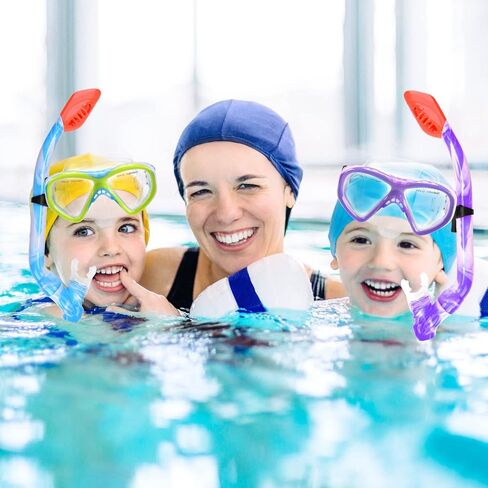مجموعتان معدات الغطس للأطفال ، تم تعيين كيدز على سن 6-14 ، قناع Snorkel Dry Top for Youth Boys Girls ، in Kuwait