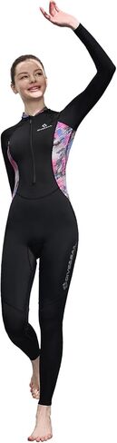 Dive Skin Full Body for Women Men Youth Rash Guard Swimsuit Wetsuit Skin Front Zipper UV Protection One Piece Bathing Suit for Diving Surfing Snorkeling Spearfishing Skin in Kuwait